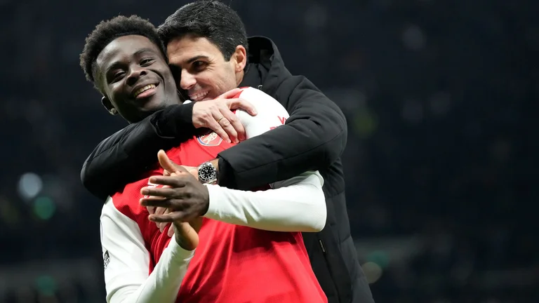 Arteta: Saka has rare skills for his age, never enjoys