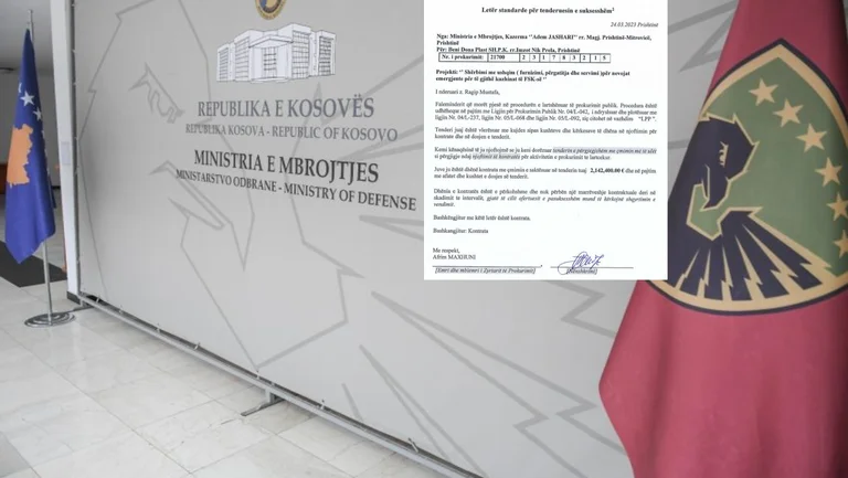 Shortly after the certificates were closed, the Defence Ministry awarded a tender “Benen”