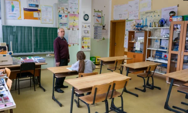 Klasse mit einem Studenten
