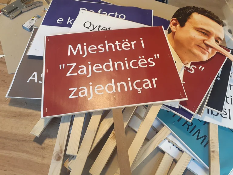 PSD protesta contra Ohrid acuerdo hoy, Kurti renuncia requerida