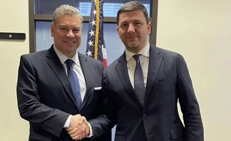 Memli Krasniqi meets with Escobar at Ambassador Havener's residence