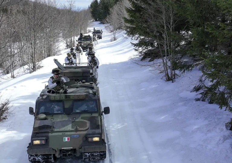 KFOR patrols borderline near Istog