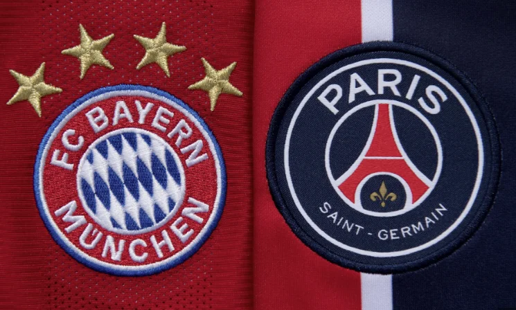 Offizielle Formationen: Bayern München é Paris SG