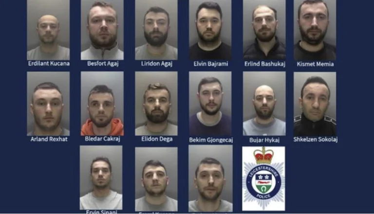 Kokain Gang zerstört 16 Albaner, die zu 86 Jahren Gefängnis verurteilt wurden