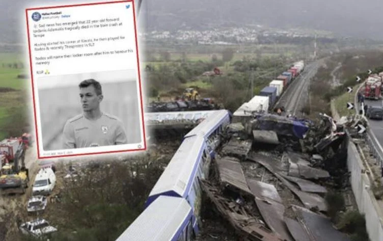 Talent footballeur a perdu la vie hier dans le tragique accident de train en Grèce