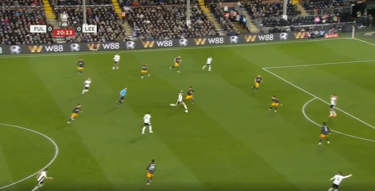 What was that? Fulham football player marks evening goal at FA Cup
