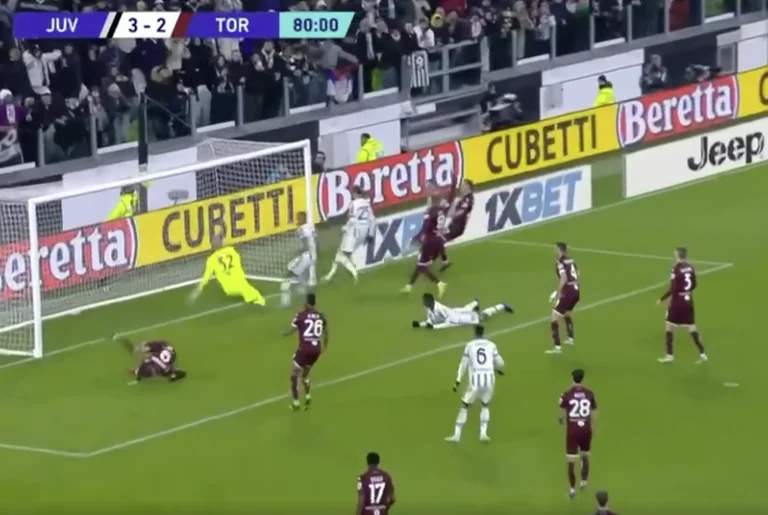 Juvento ist jetzt ernst, erzielte das Tor von vier Turin