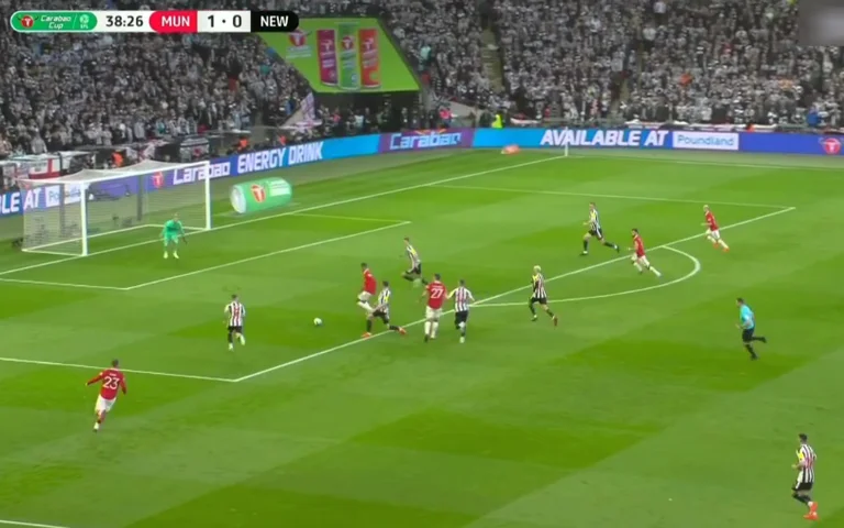 Rasford marque le deuxième but pour Man United à Newcastle à la Coupe EFL