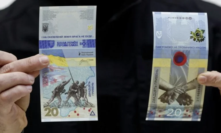 Ukraine releases new currency on anniversary of occupation