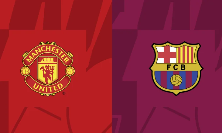 Official formations: Man United ) Barcelona