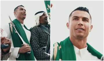 Ronaldo kommt mit einem besonderen Bild, feiert den Gründungstag Saudi-Arabiens