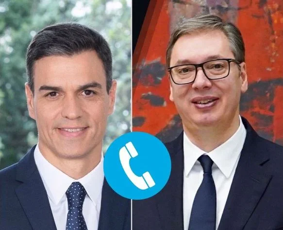 Vuciq talks with Spanish prime minister, discuss Belgrade-Pristina dialogue as well