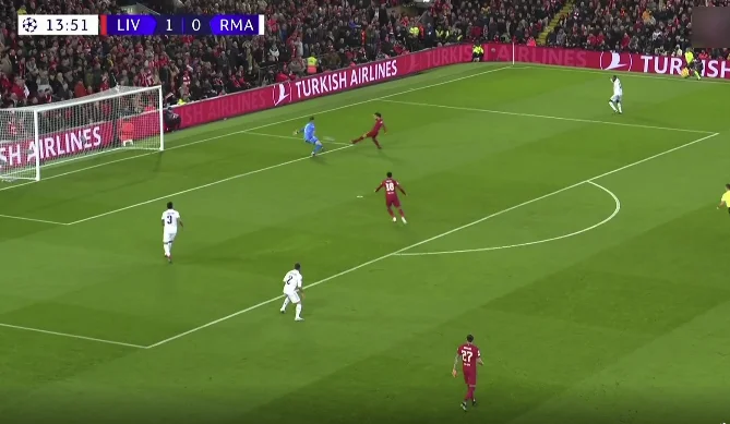 Un terrible error de Courtois, Salah utiliza esta oportunidad