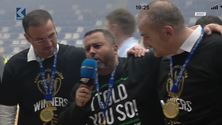 KB Trepca coach: Je vous l'ai dit il y a un mois, nous sommes champions.