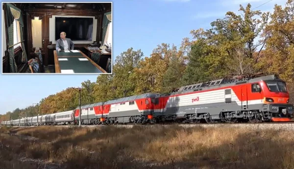 La peur de son avion tombe, Poutine trouve qu'il voyage dans des trains blindés privés