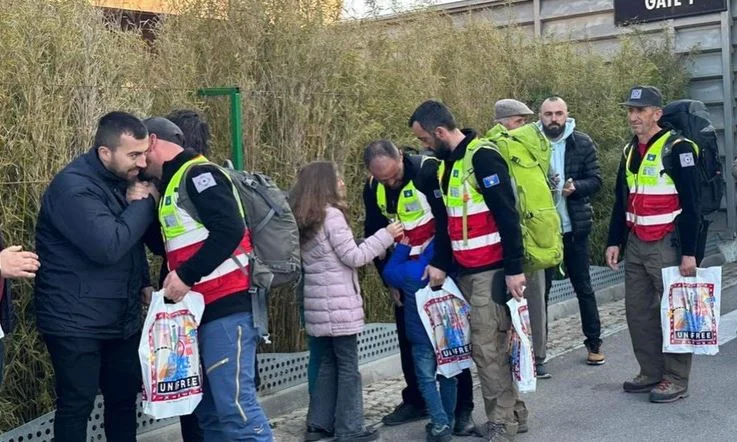 Members engaged in Turkey's mission to save lives arrive in Kosovo