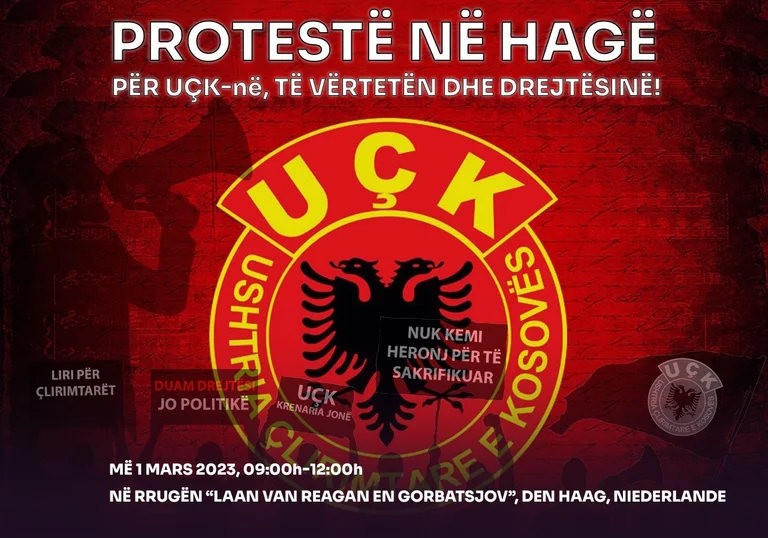 Protest dell'Aia contro l'arresto di ex capo KLA