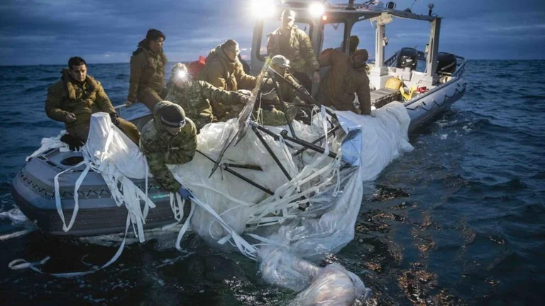 U.S. military finds suspected Chinese balloon sensors in the ocean