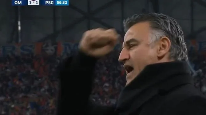 Was it about the bookies? Cameras capture the moment the coach gets away P The SG's awarded to Marseille's goal