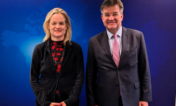 Lajcak meets with Von Cromon, discuss recent developments on Kosovo-based dialogue Serbia
