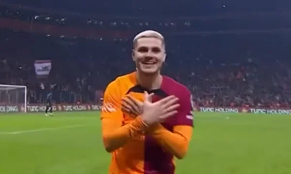 Il compagno di Rashi Icardi celebra l'obiettivo facendo l'aquila