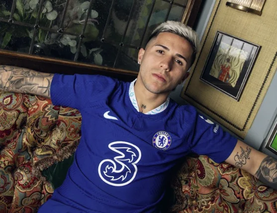 Enzo Fernandez speaking as Chelsea's newest player