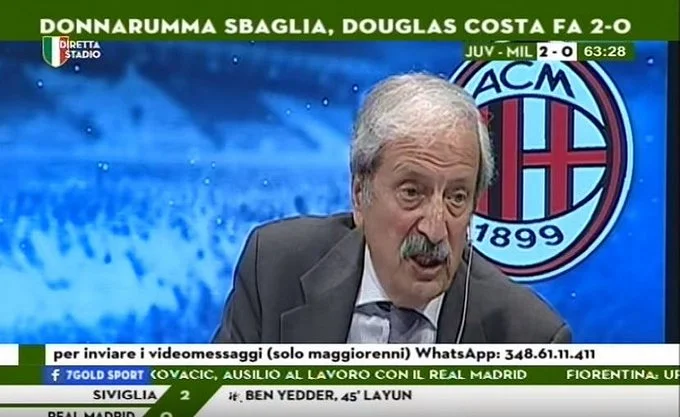 El fan caliente de Milán explota después de perder Lazio: