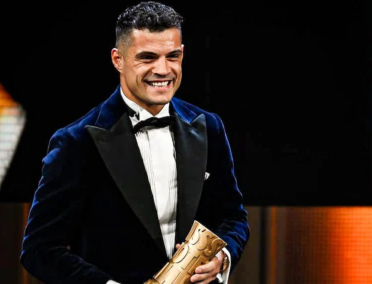 Granit Jaka is declared the best player of 2022 by the Swiss Football Federation