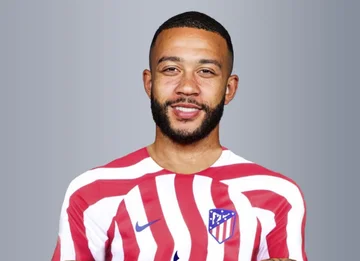 Memphis Depay trifft mit Atletico, das ist sein müdes Gehalt.