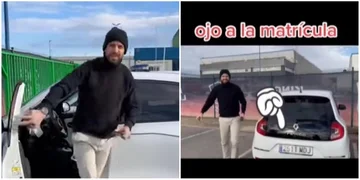 Pique und der Shakira-Angriff, die niemand bemerkt hat. Nachricht verschlüsselt auf Twiingo Lizenzplatte