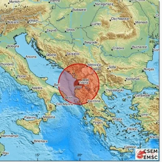 Tërmeti në Shqipëri, Ministria e Mbrojtjes: Dëme të lehta raportohen në Klos