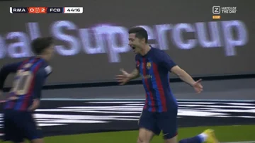 Gavi gibt es zurück zu Lewandowski, polnische Doppelt Barcelonas Überlegenheit gegenüber Real