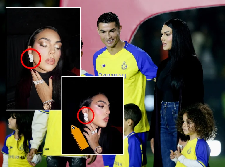 Georgina displays the luxury of social networking, which is all she devoted to during Ronaldo's presentation