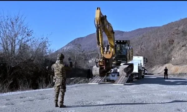 KFOR publishes images of recent barricades removed in the north