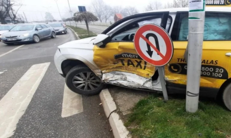 Gjakova accident, taxi driver hurt