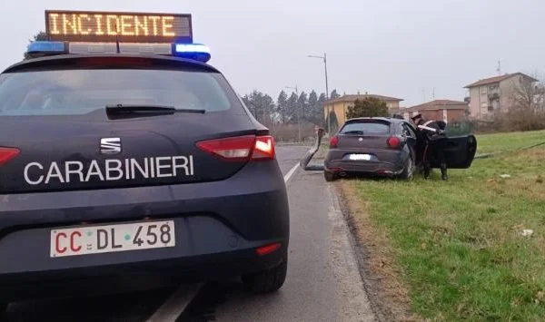 After the accident ended in handcuffs, what was found in Albanian youth in vehicle