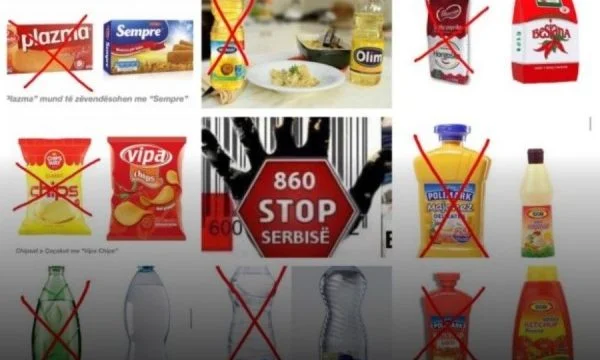 Sot protestohet për bojkotim të produkteve serbe