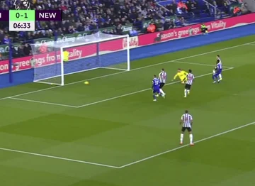 Newcastle nicht aufhören Almiron kommt mit einem guten Ziel in Richtung Leicester