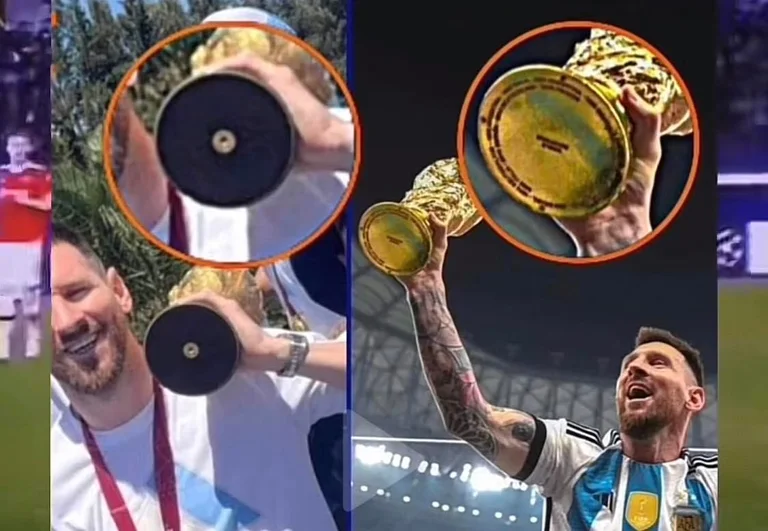 ¿Era cierto el trofeo que Messy llevaba con él en el desfile? El gran secreto descubierto