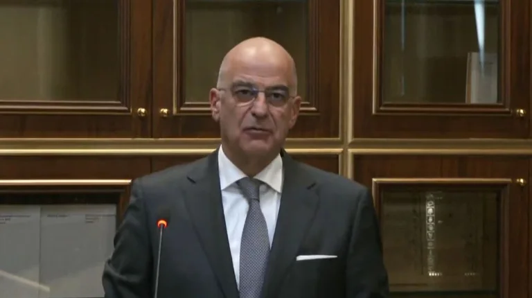 Dendias refuses to hold conference in MPJ) hall where Kosovo symbols