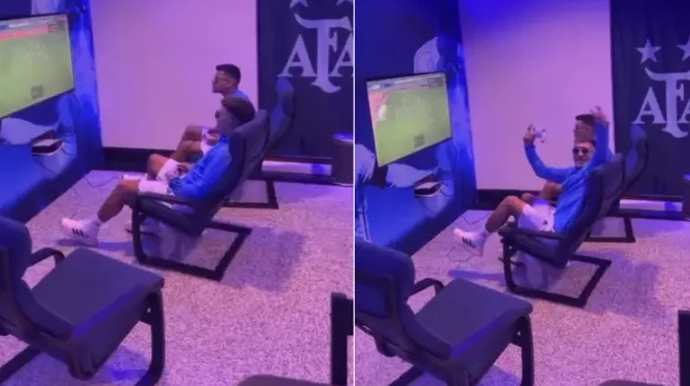 They won the world's most precious trophy, Argentina Players took time to play FIFA23 at 6am.