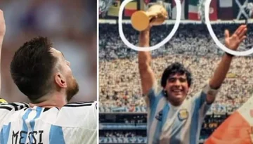 Ist das das Bild von Maradona, der Argentiniens Katar-Triumph voraussagt?