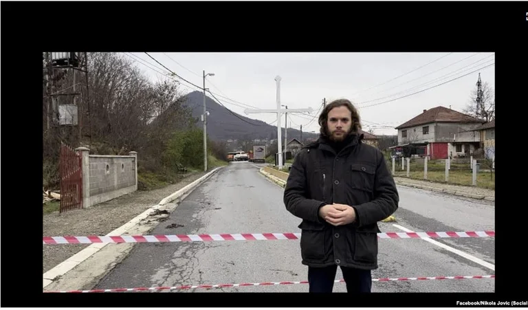 Donbass verurteilte Kämpfer bei Barrikaden im Norden Kosovo