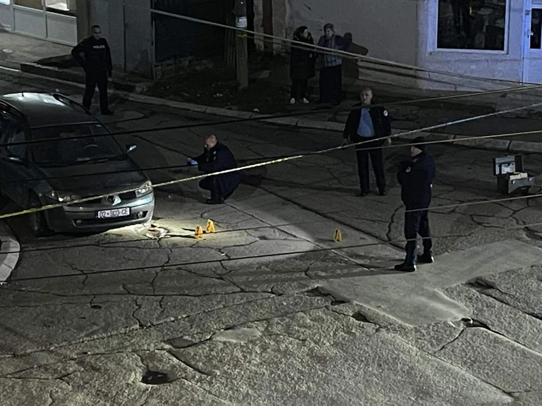 Blick auf die Explosion der Nordschockbombe