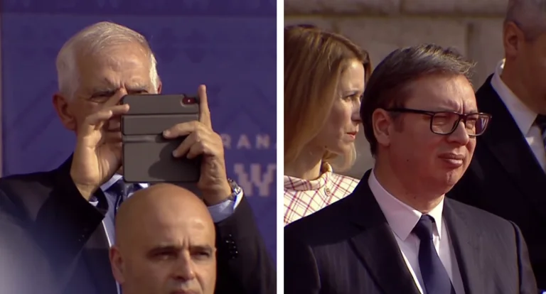 To the Red Apple Kosovo border: He's got a video on Borrell.
