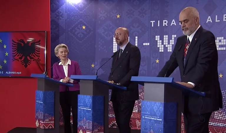 EC president thanks Rama for the hospitality in Tirana: Our support for the region really comes from the heart
