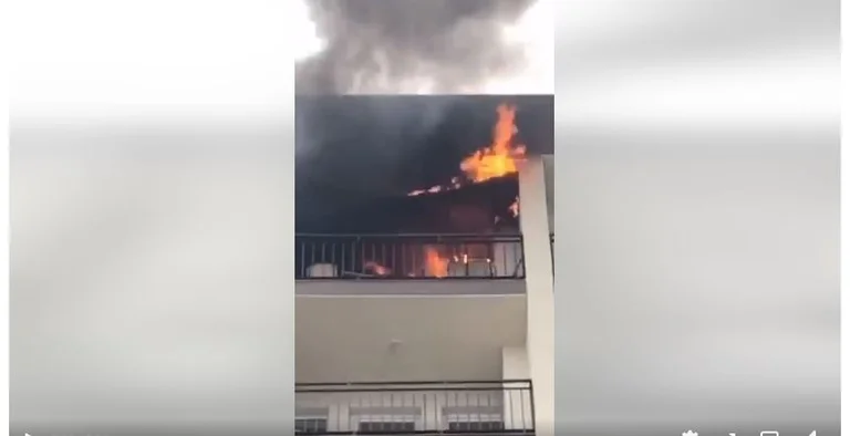 Feuer in einer Wohnung in Fushe Kosovo