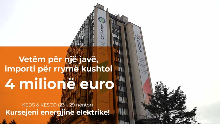 KEDS/ KESCO imported 4m euros of electricity only last week in November