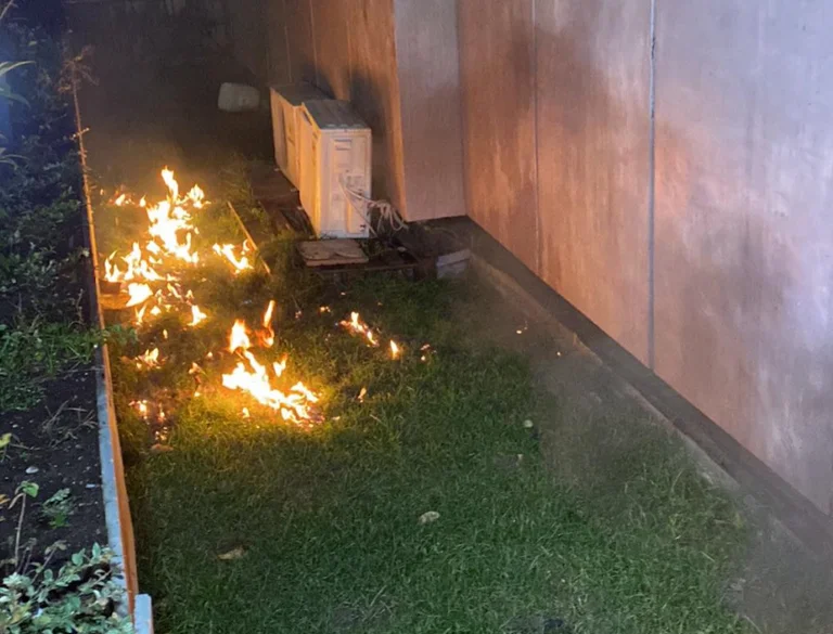 Protesters disperse flames around the government's (Photo) object