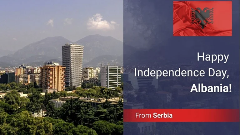 Serbia ia uron Shqipërisë 28 Nëntorin: Shëndet, begati dhe paqe